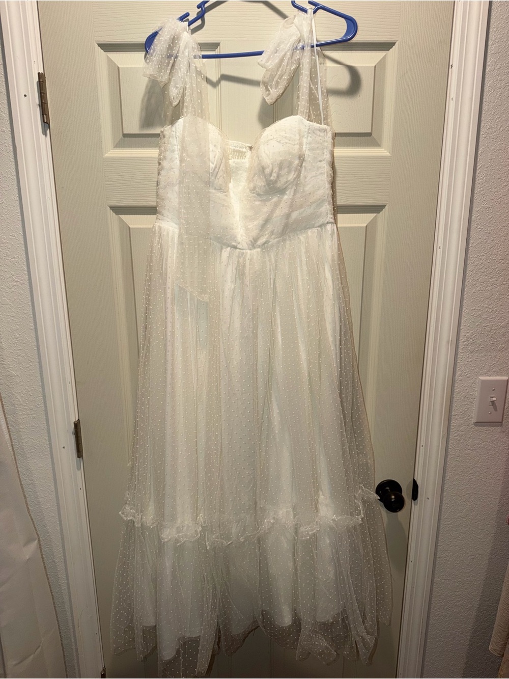 White Tulle Party Dress for Women (Maternity)